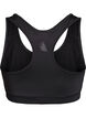 Sport-BH mit Racerback, Schwarz, Packshot image number 1