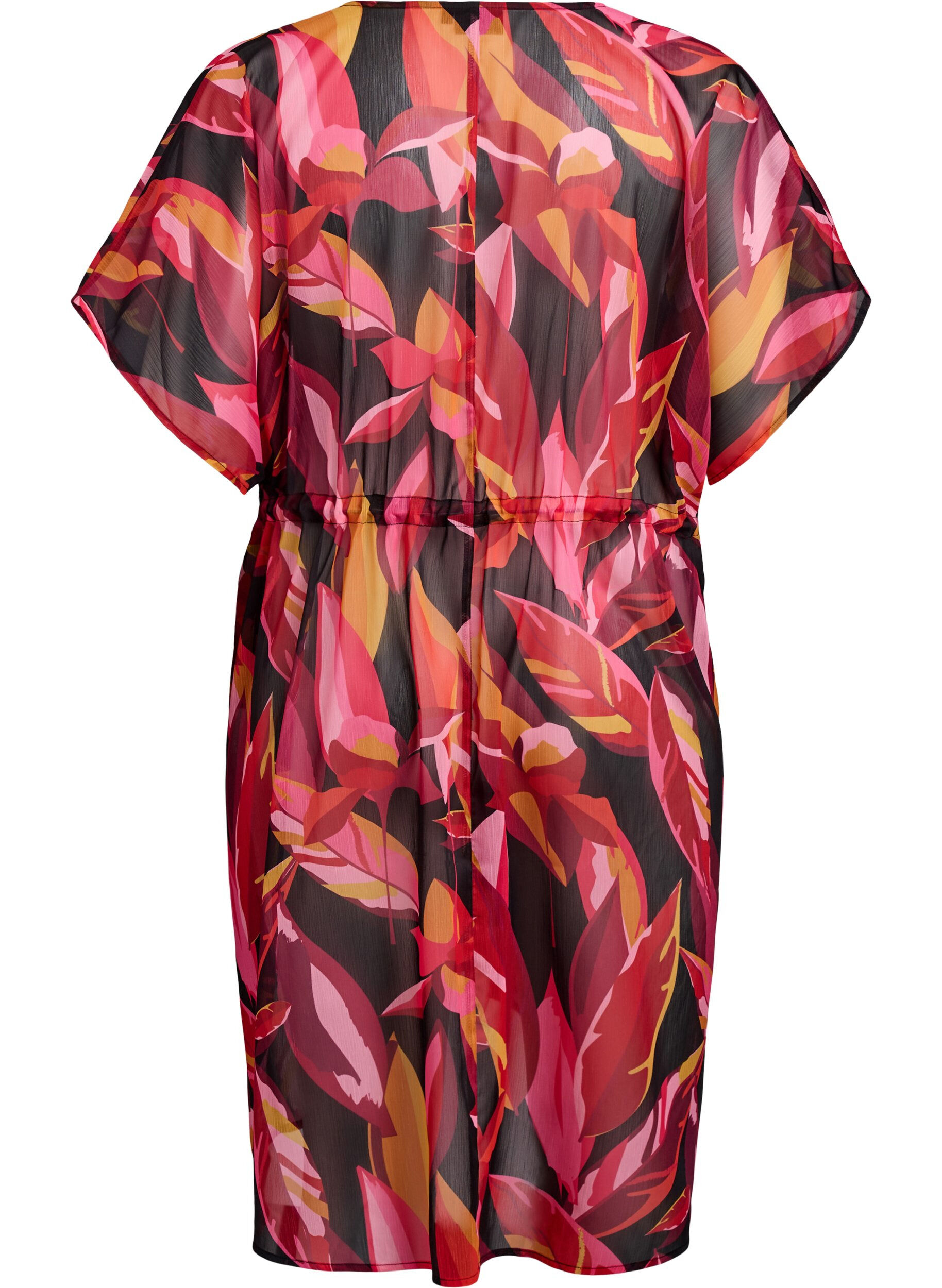 ZizziStrand-Kimono mit Druck, Rot, Packshot image number 1