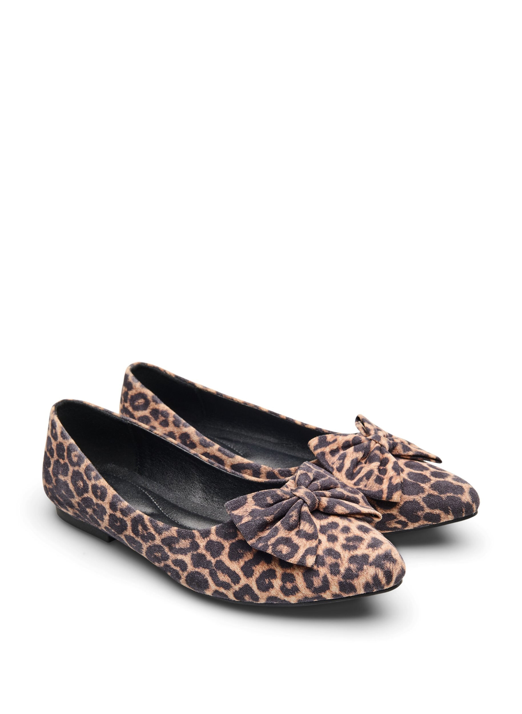 ZizziBallerina aus Kunstleder mit Schleife, Braun, Packshot image number 1