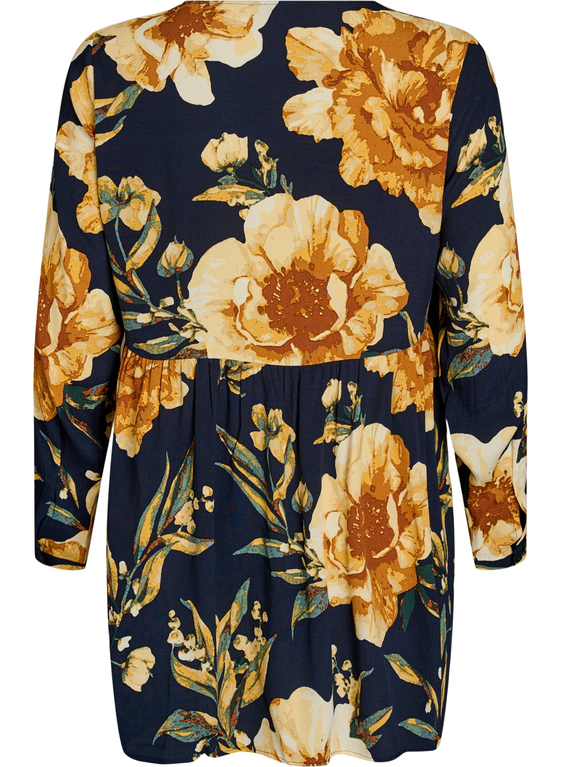 ZizziLang&auml;rmelige Tunika mit Teilungsnaht, Blau, Packshot image number 1