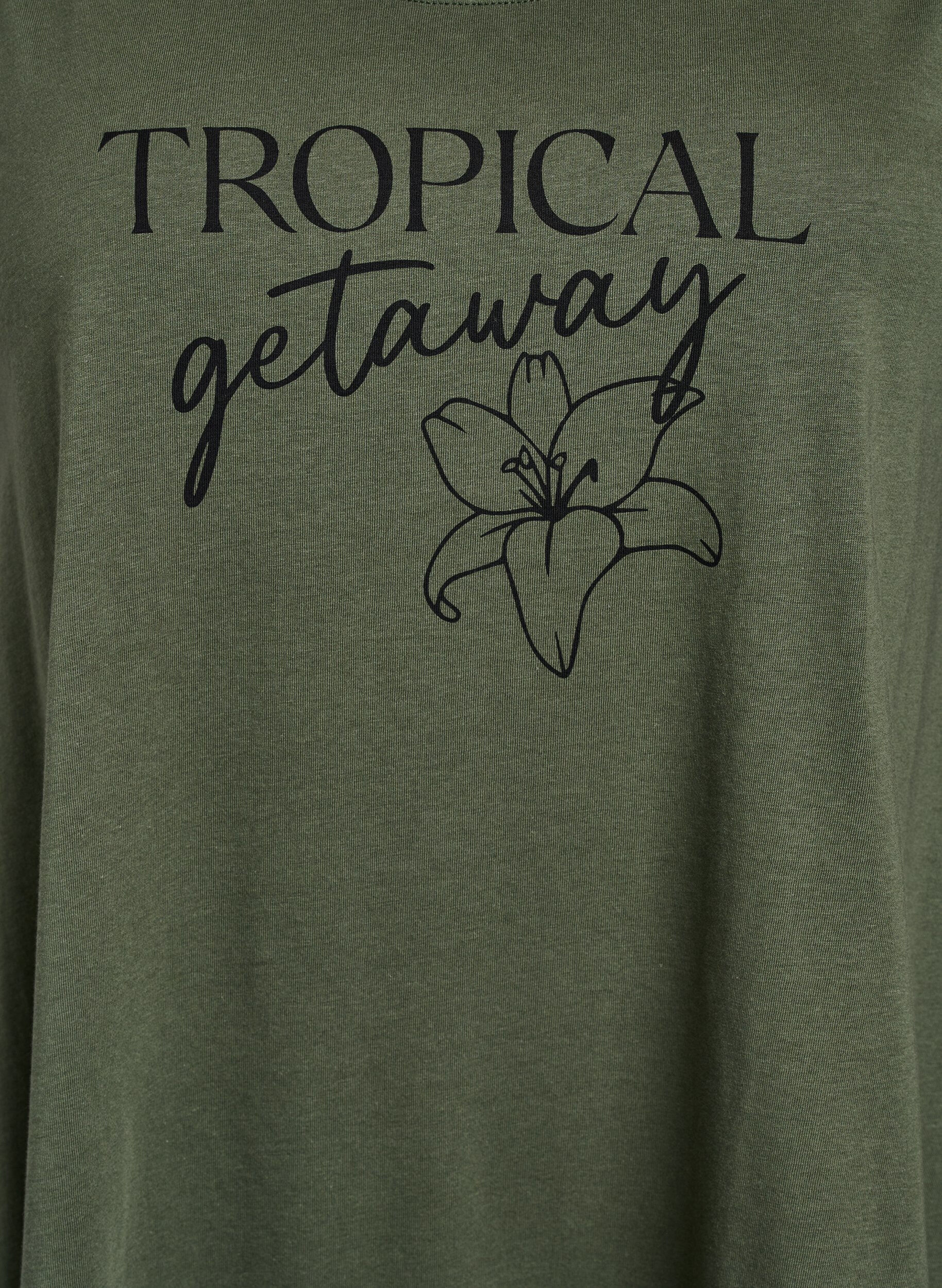 Zizzi&Auml;rmelloses Kleid in A-Linie, Gr&uuml;n, Packshot image number 2