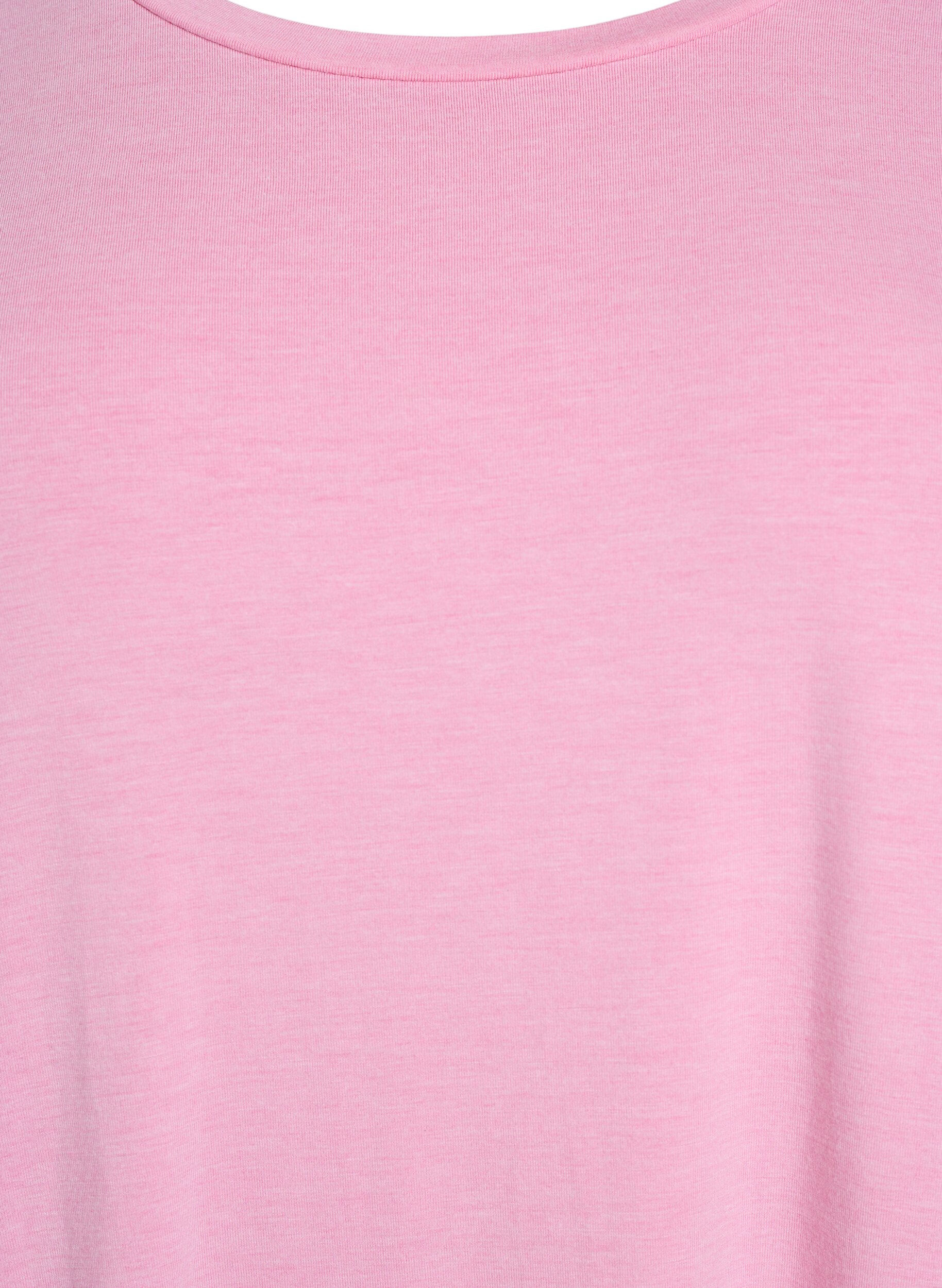 ZizziLockeres T-Shirt mit Rundhalsausschnitt, Pink, Packshot image number 2