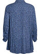 Lange Bluse mit gebl&uuml;mtem Print, Blau, Packshot image number 1