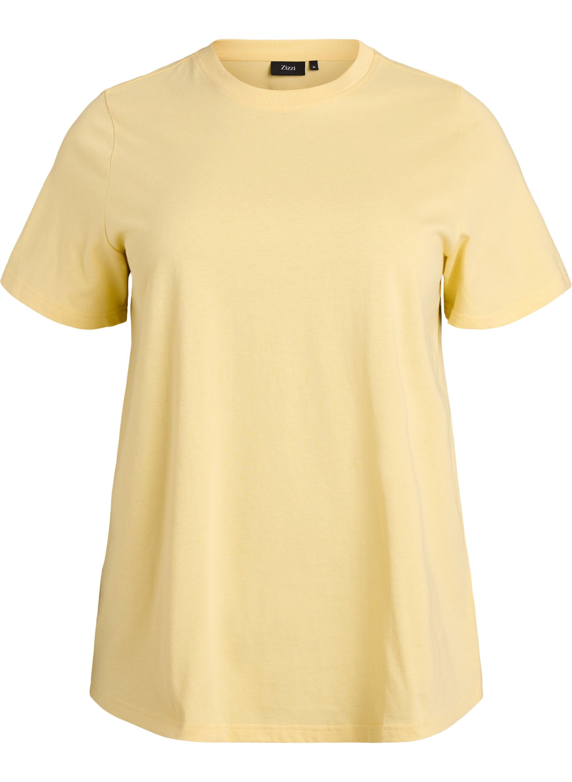 Basic-T-Shirt aus Baumwolle mit Rundhalsausschnitt