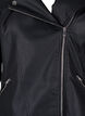 Imitierte Leder Biker Jacke, Schwarz, Packshot image number 2