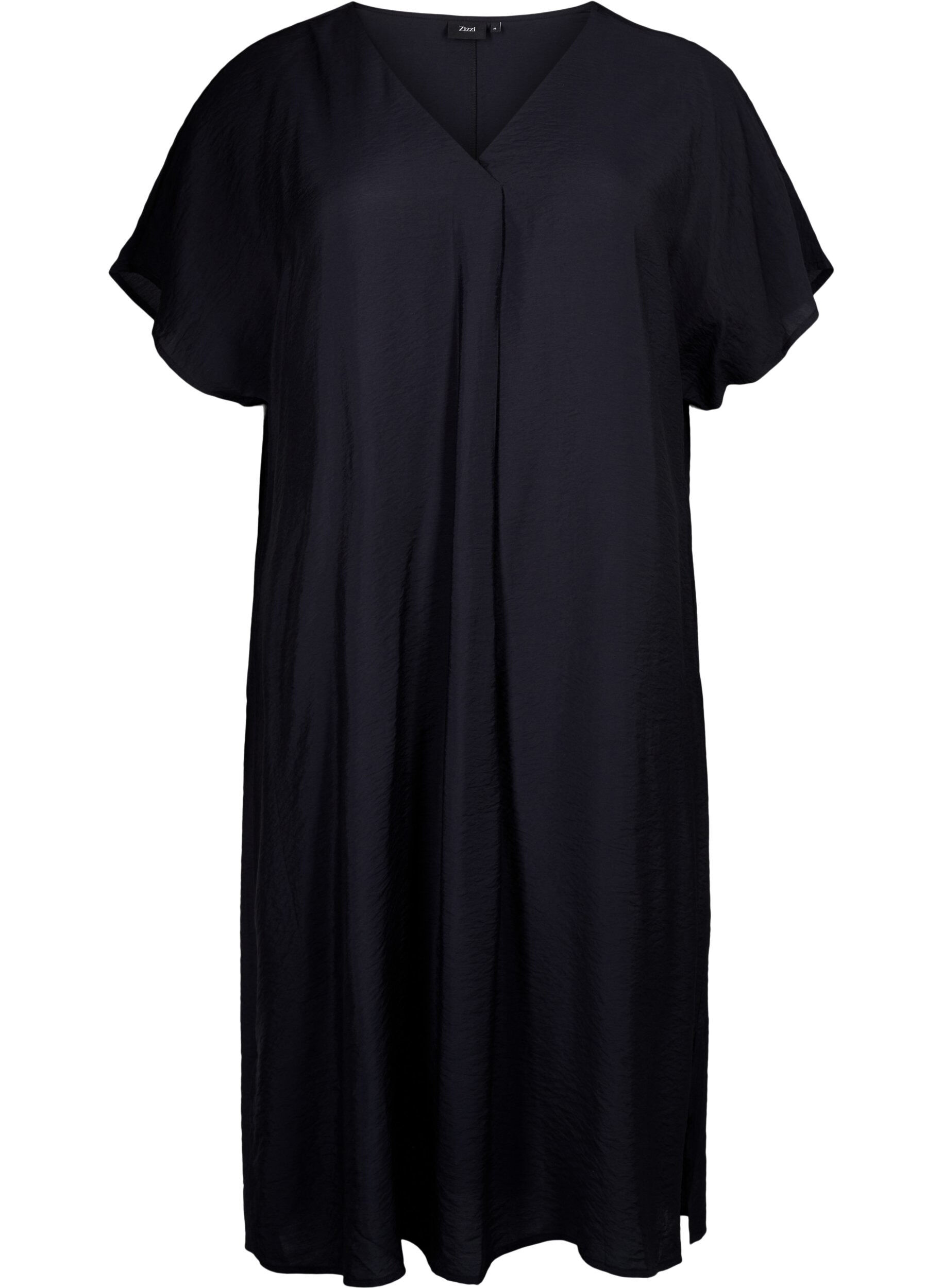 Kleid aus Viskose mit V-Ausschnitt