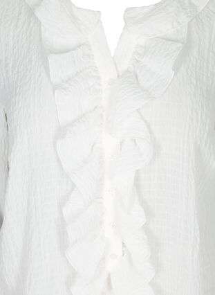 Oberteil mit Rüschen, Bright White, Packshot image number 2