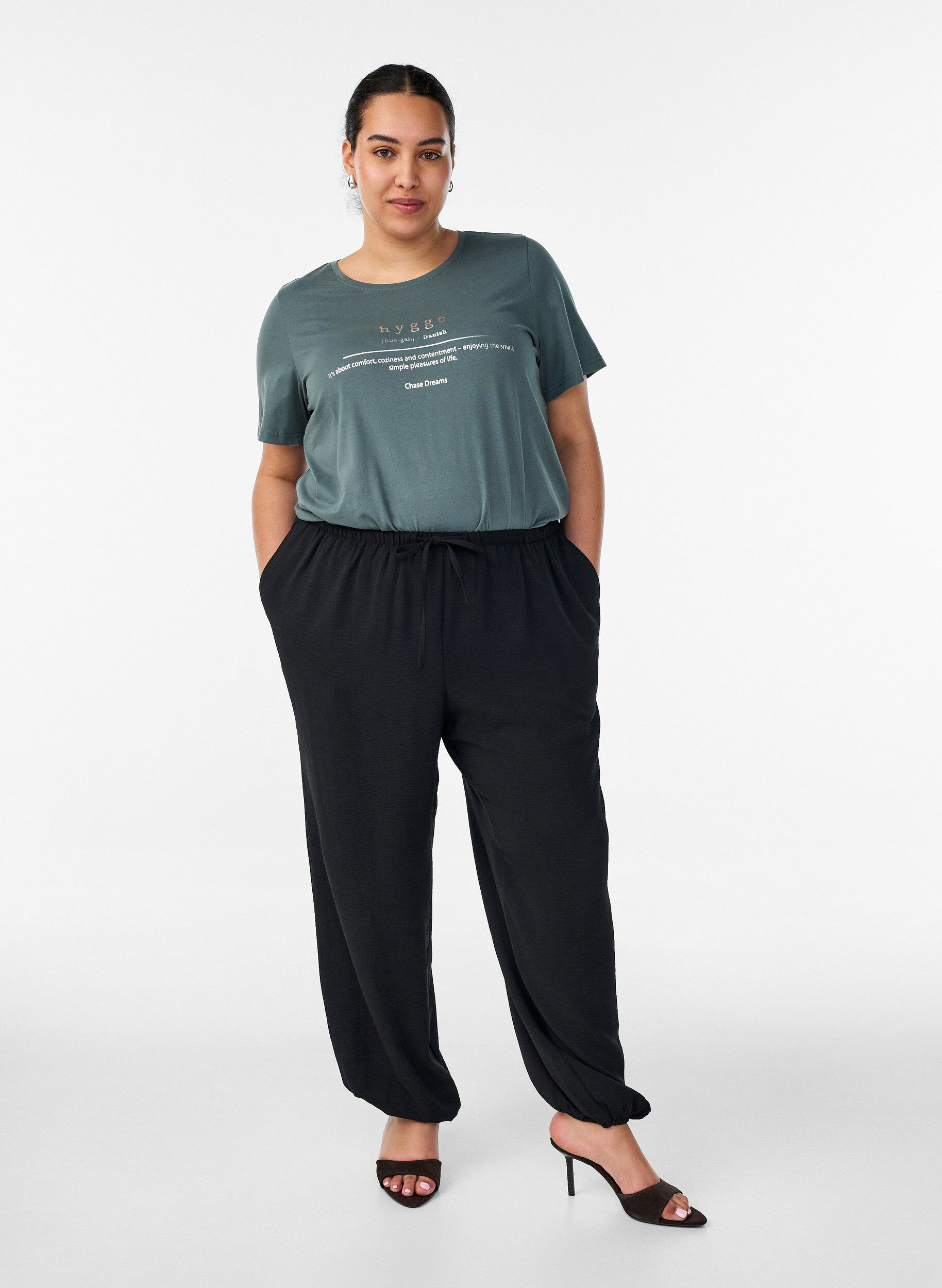 ZizziT-Shirt mit Print, Gr&uuml;n, Model image number 1