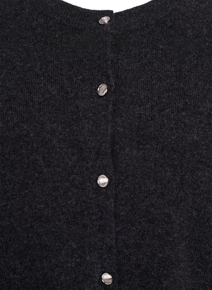 Strickjacke mit kurzen Ärmeln, Grau, Packshot image number 2