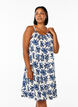 Midi-Tr&auml;gerkleid aus Bio-Baumwolle, Wei&szlig;, Model image number 0