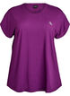 Einfarbiges Trainings-T-Shirt, Lila, Packshot image number 0