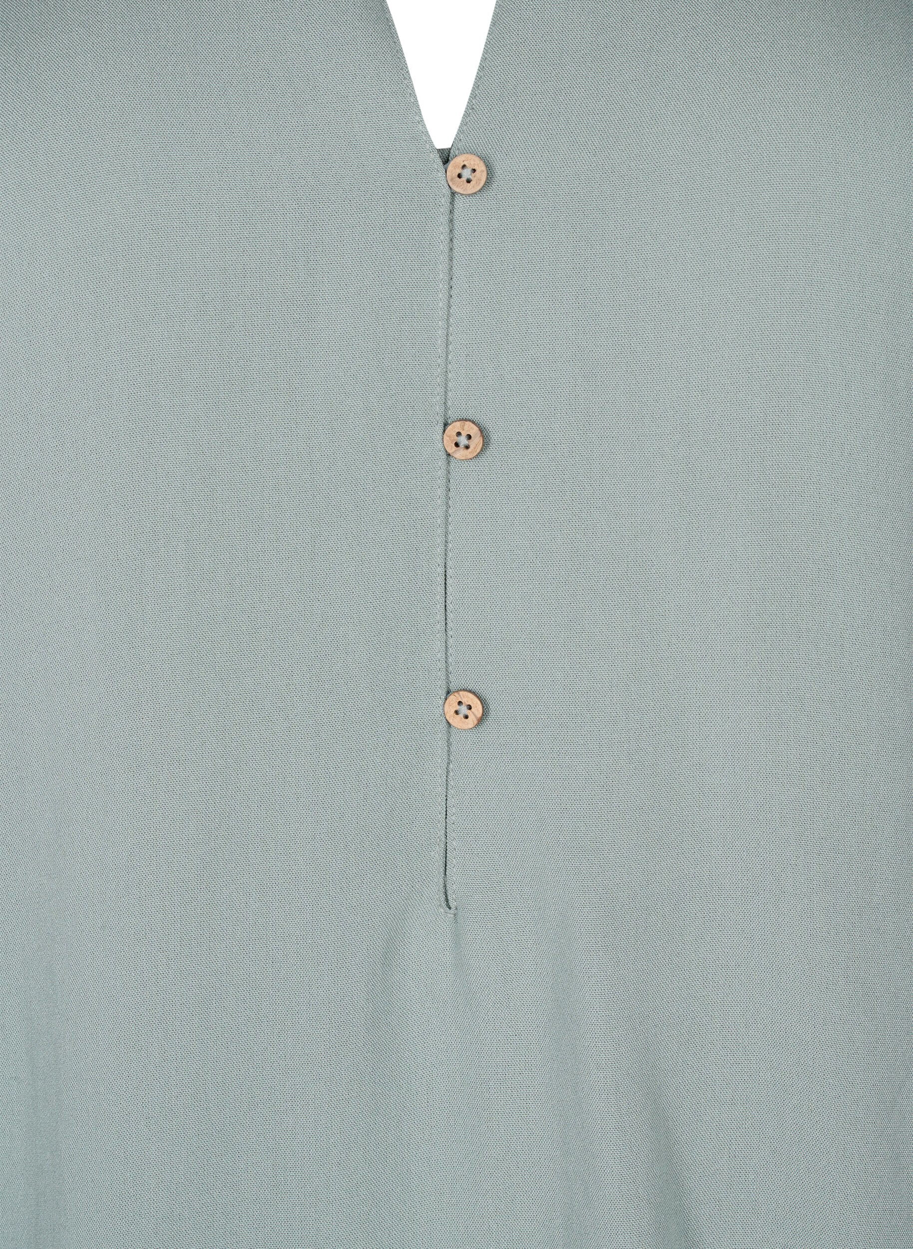 ZizziKurz&auml;rmlige Tunika aus Viskose, Chinois Green, Packshot image number 2