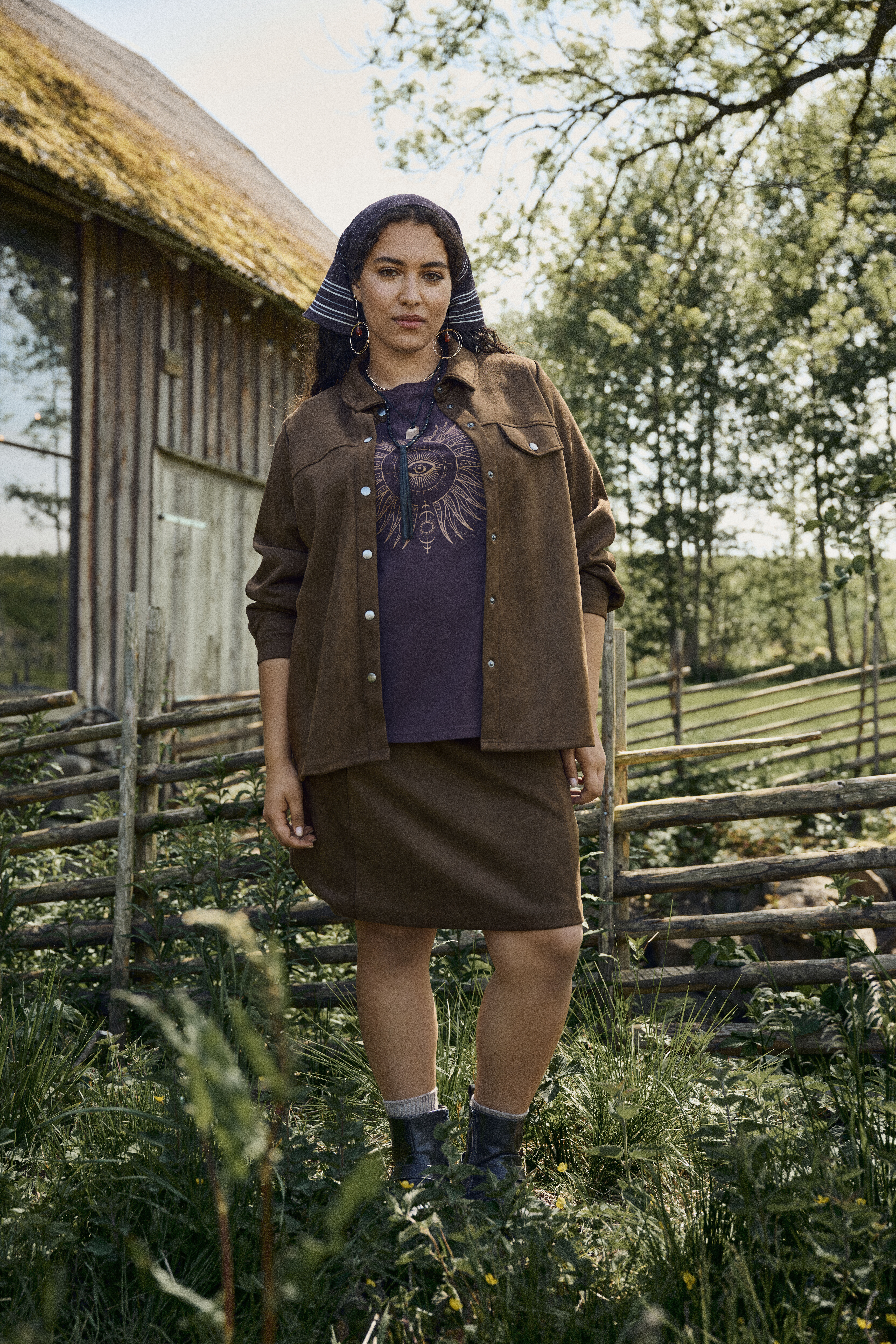 ZizziPassendes Set in Braun, , Model