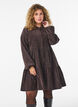 Cordkleid in A-Linie mit Stehkragen, Braun, Model image number 0
