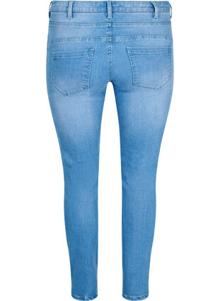 Slim Fit Emily Jeans mit Schlitzdetails, Light blue, Packshot image number 1