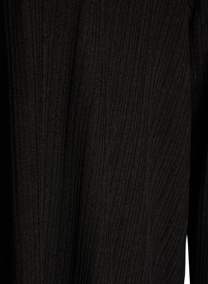Offener Cardigan aus strukturiertem Jersey, Schwarz, Packshot image number 2