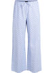 Lockere Pyjamahose aus Seersucker mit hoher Taille, Blau, Packshot image number 0