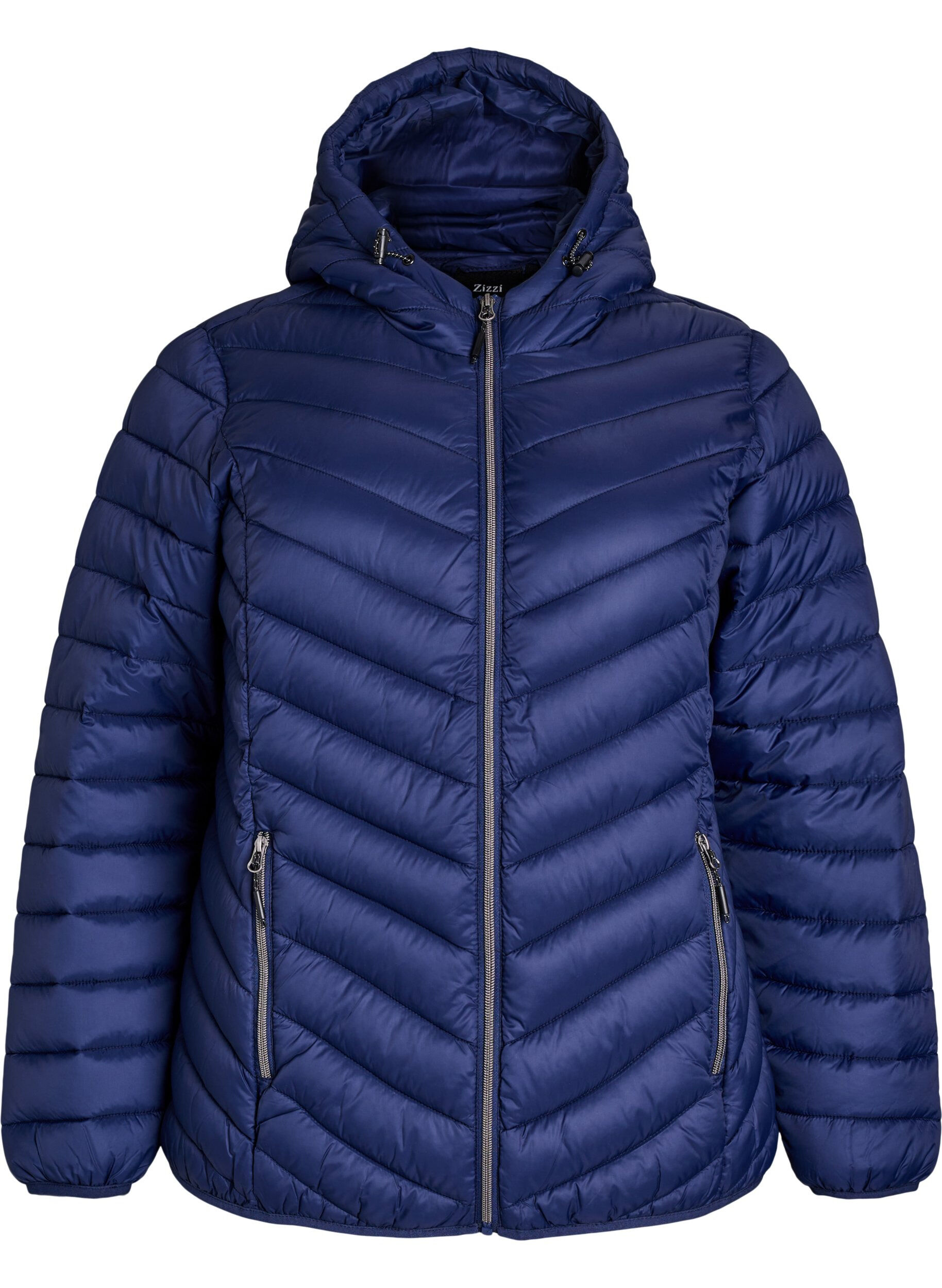 ZizziLeichte Steppjacke mit Kapuze, Blau, Packshot image number 0