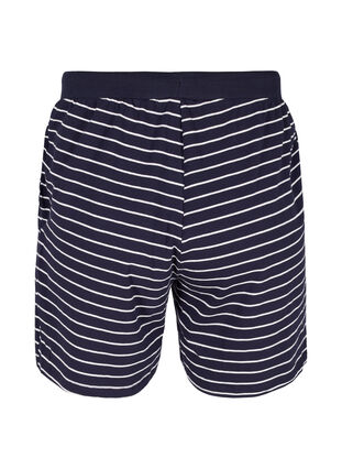 Shorts aus Baumwolle mit Taschen, Blue Stripe, Packshot image number 1