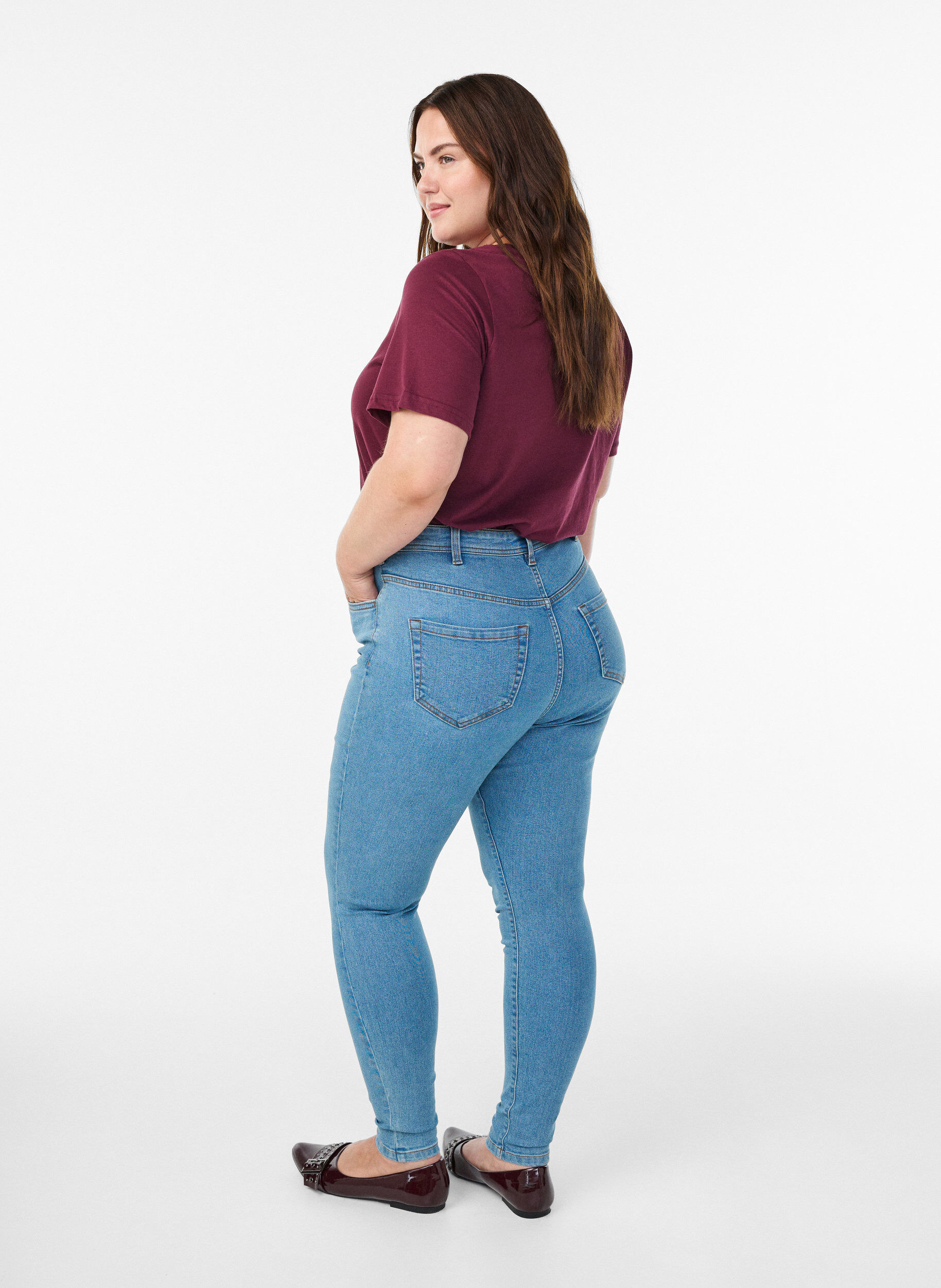 ZizziFLASH - Jeans mit Super Slim Fit, Blau, Model image number 1