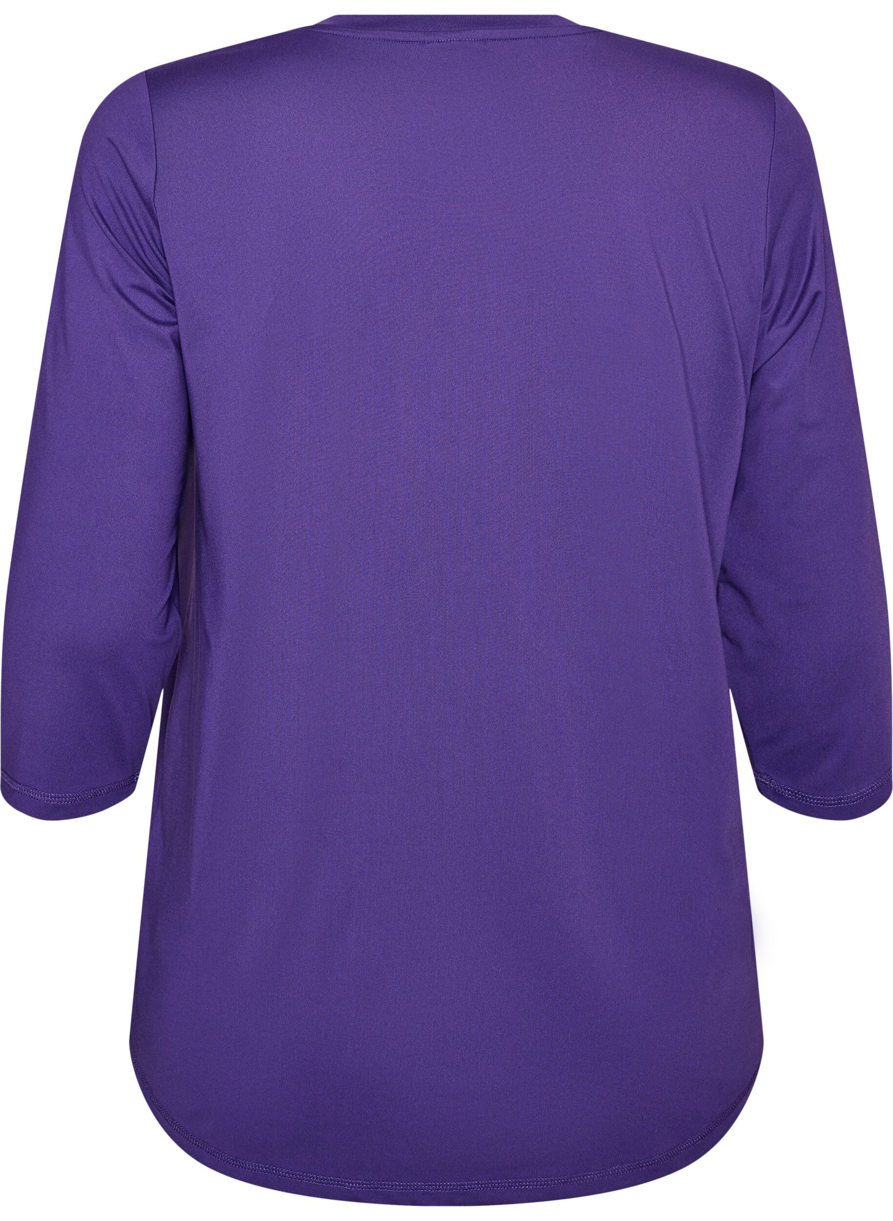 ZizziTrainingsshirt mit 3/4-&Auml;rmeln, Lila, Packshot image number 1