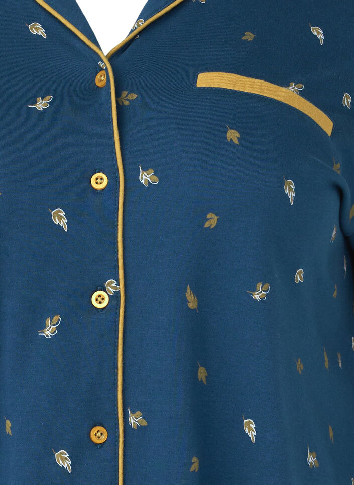 Baumwollnachthemd, Blue Opal AOP, Packshot image number 2