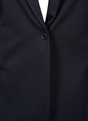 Schlichter Blazer mit Knopfverschluss, Black, Packshot image number 2