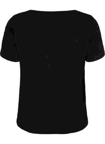 Trainings-T-Shirt mit Print, Black w. Cardio, Packshot image number 1