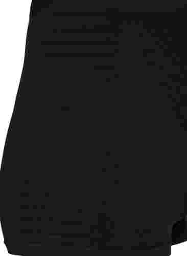 Nahtlose Shorts mit regulärem Bund, Black, Packshot image number 3