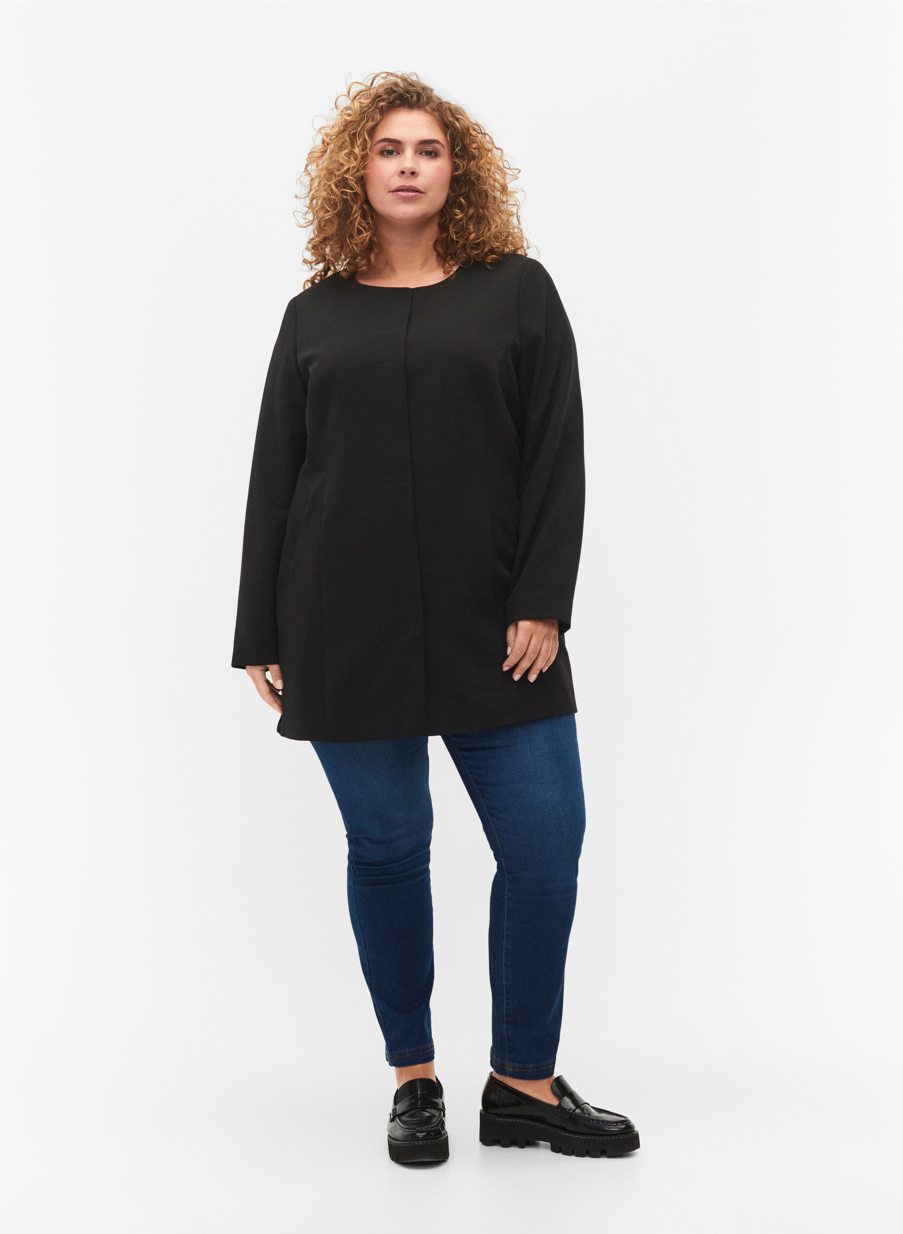 ZizziLeichte klassische Fr&uuml;hlingsjacke, Black, Model image number 2