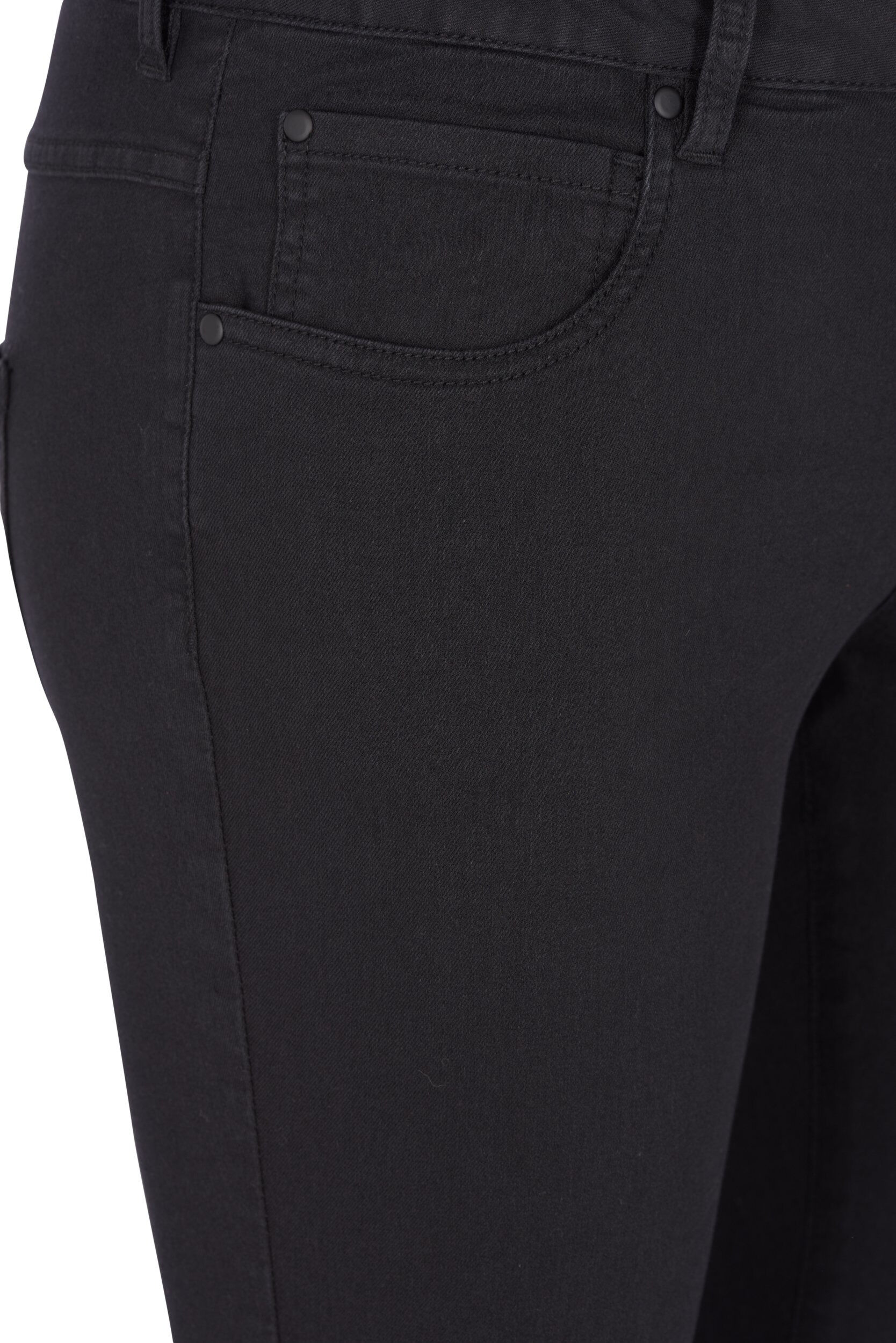 ZizziHochtaillierte Super Slim Amy Jeans, Schwarz, Packshot image number 3