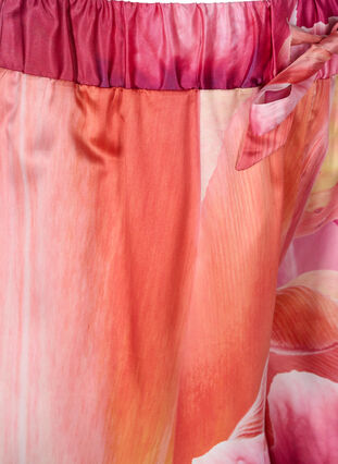 Nachtshorts mit Muster und Kordelzug, Orange Pink AOP, Packshot image number 2
