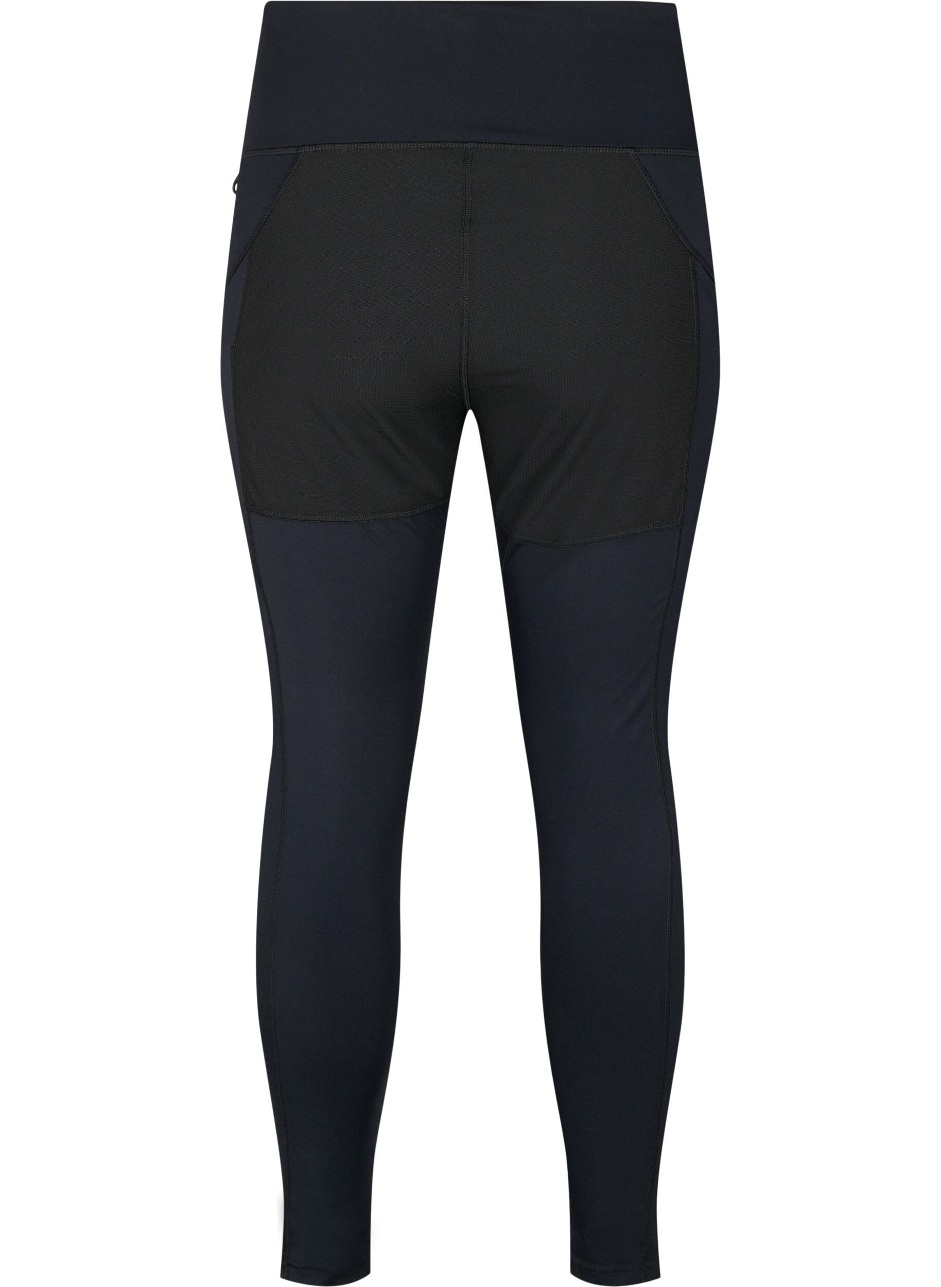 ZizziDehnbare und strapazierf&auml;hige Sport-Leggings mit Taschen, Black, Packshot image number 1