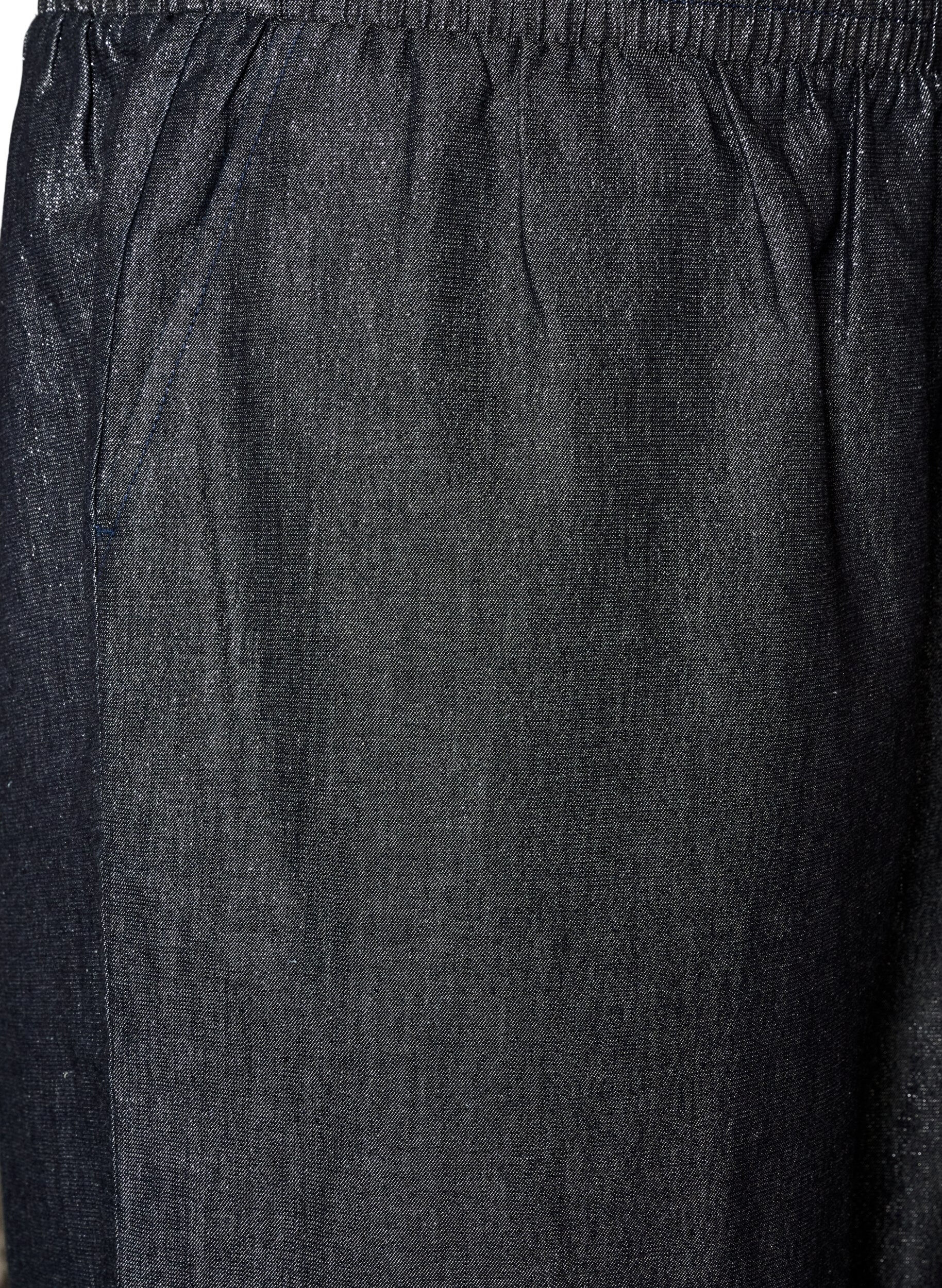 ZizziStraight Leg Jeans mit Glitzerfaden, Grau, Packshot image number 2