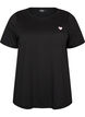 T-Shirt mit Print, Schwarz, Packshot image number 0