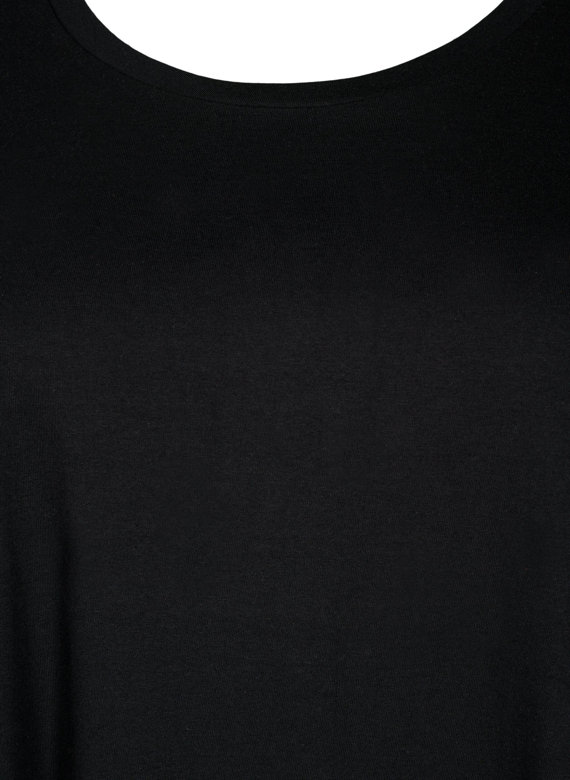 Zizzi2er-Pack Kleider aus Baumwolle mit kurzen &Auml;rmeln, Black/Black, Packshot image number 3