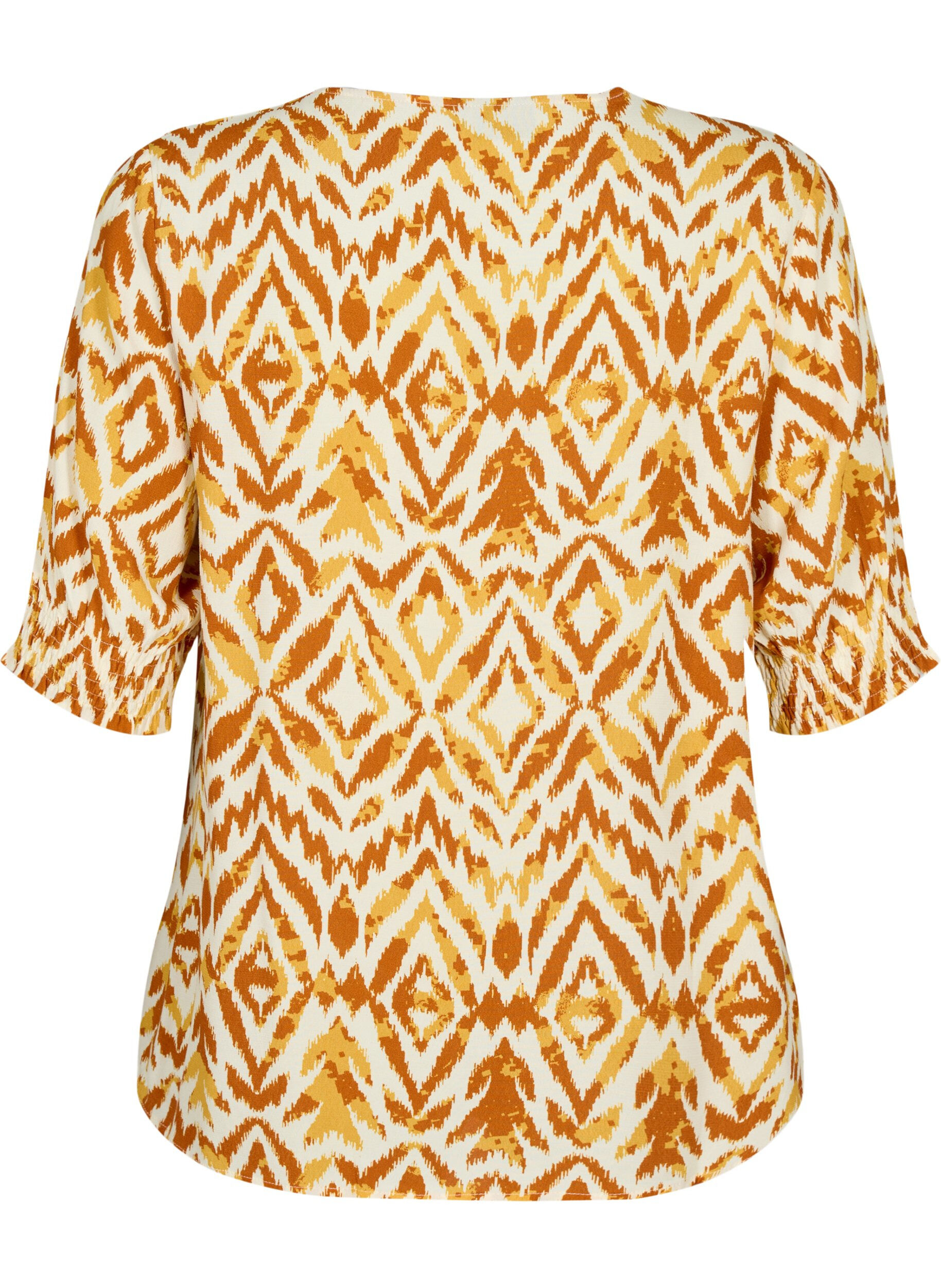 ZizziBluse aus Viskose mit Kn&ouml;pfen, Amber Green Tribe, Packshot image number 1