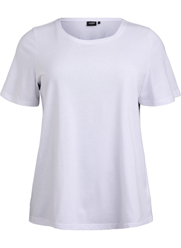 FLASH - 2er-Pack T-Shirts mit Rundhalsausschnitt, Black/White, Packshot image number 3