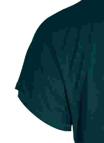 Einfarbiges Trainings-T-Shirt, Deep Teal, Packshot image number 3