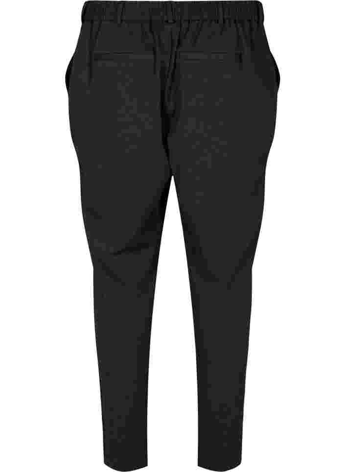 Cropped Hose mit Taschen und verstellbaren Schnüren, Dark Grey Melange, Packshot image number 1