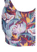 Bikini-Top mit Rundhalsausschnitt, Deep Tropical Print, Packshot image number 2