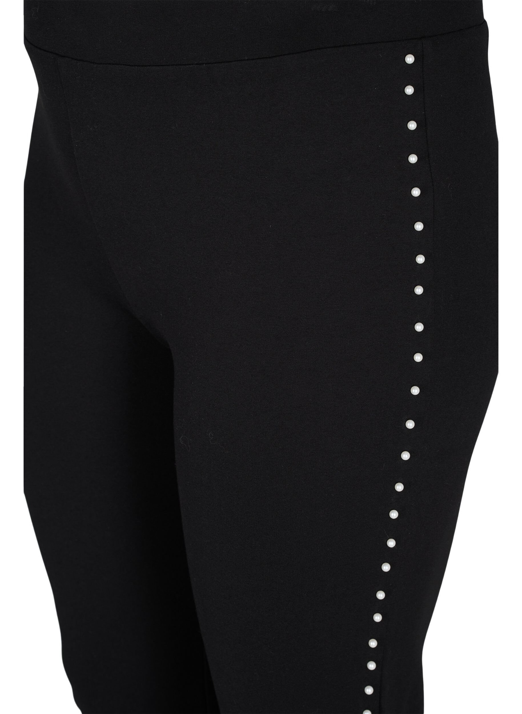 ZizziLeggings mit Perlen, Black, Packshot image number 2