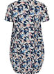 Kurz&auml;rmliges Baumwollkleid mit Aufdruck, Blau, Packshot image number 1