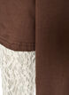 Lockeres T-Shirt mit langen Spitzen&auml;rmeln, Braun, Packshot image number 3