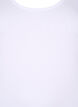 Einfarbiges Basic Top aus Baumwolle, Wei&szlig;, Packshot image number 2