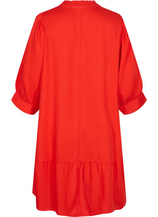 Kleid mit 3/4-Ärmeln, Fiery Red, Packshot image number 1