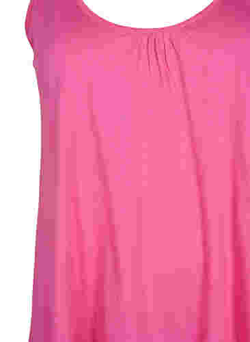 Top mit A-Linie und Rundhalsausschnitt, Shocking Pink, Packshot image number 2