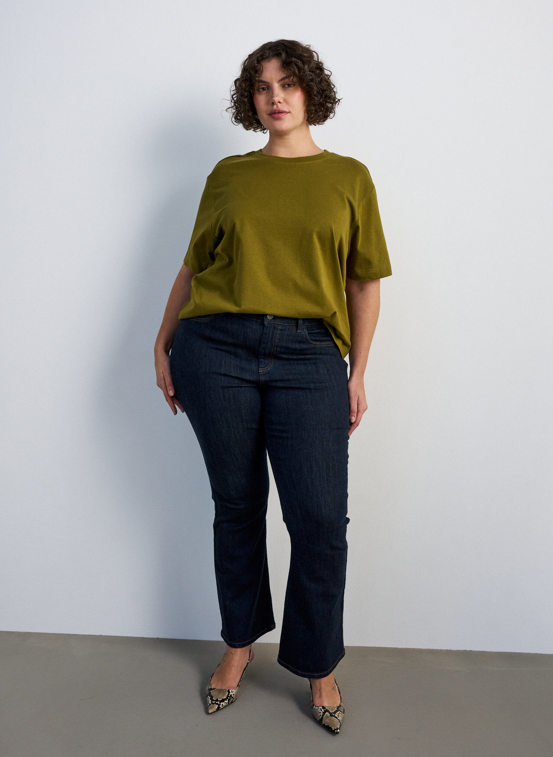 ZizziKastiges T-Shirt aus Baumwolle, 2262, Model image number 1