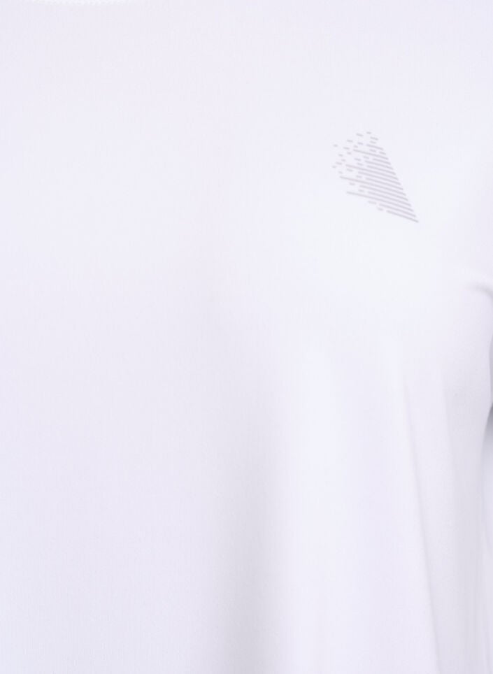 Einfarbiges Trainings-T-Shirt, Wei&szlig;, Packshot