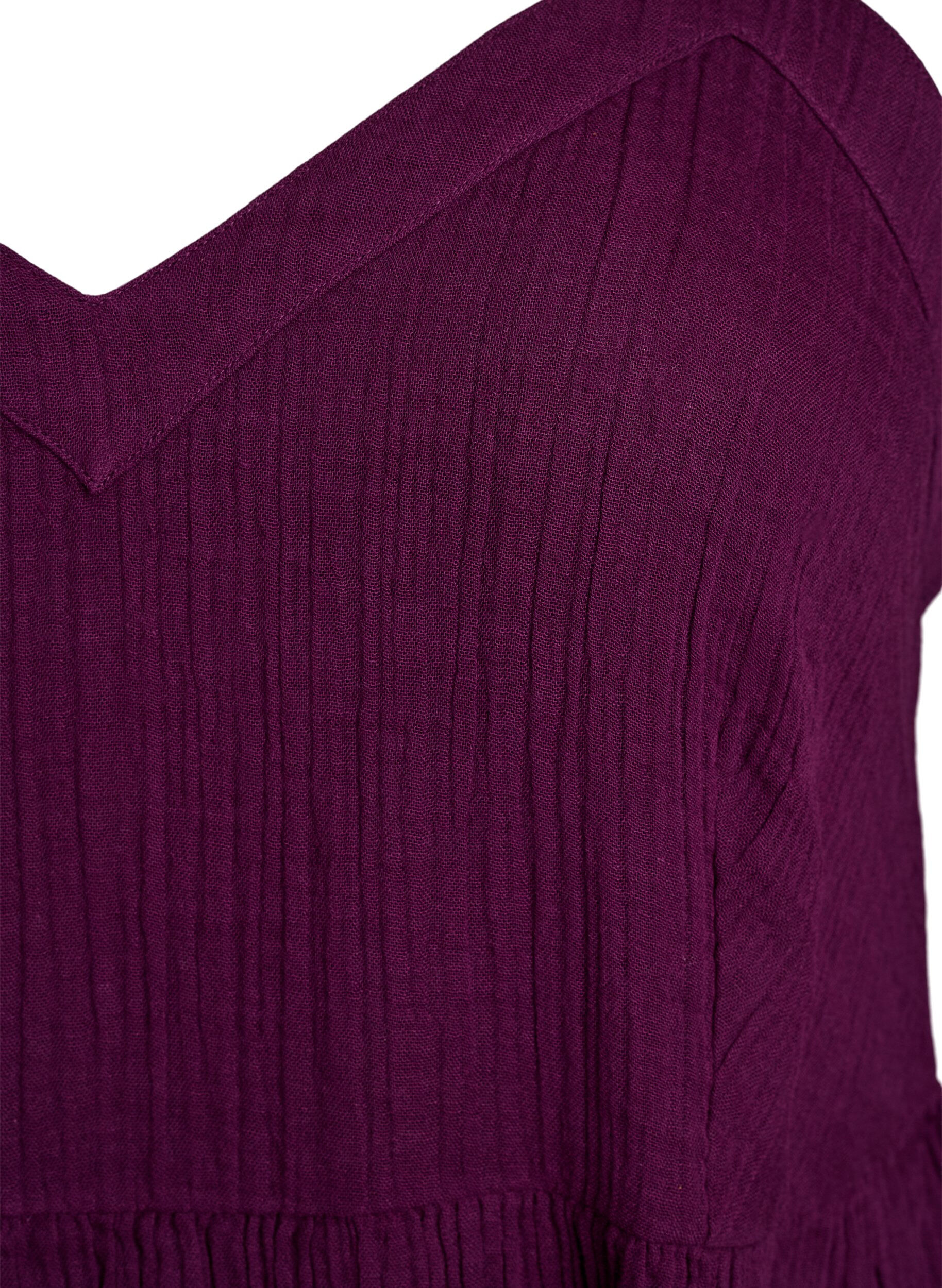 ZizziStrandkleid aus Baumwolle mit schmalen Tr&auml;gern, Lila, Packshot image number 2